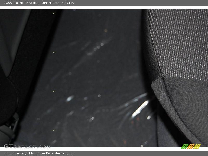 Sunset Orange / Gray 2009 Kia Rio LX Sedan