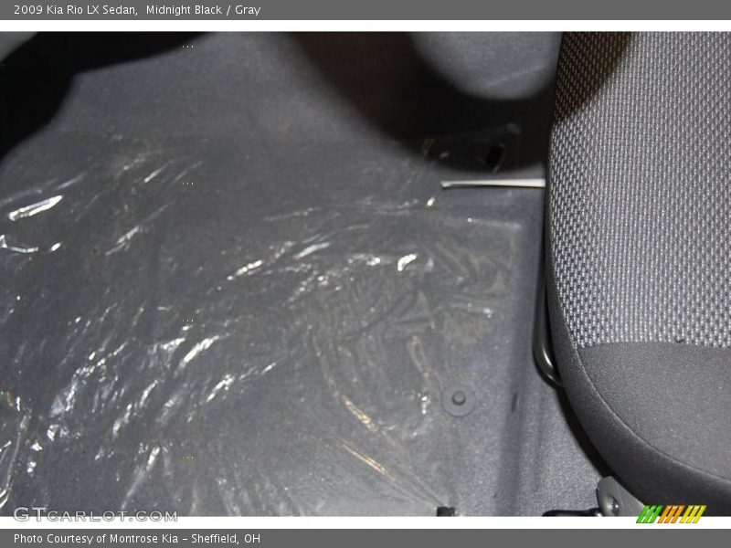 Midnight Black / Gray 2009 Kia Rio LX Sedan