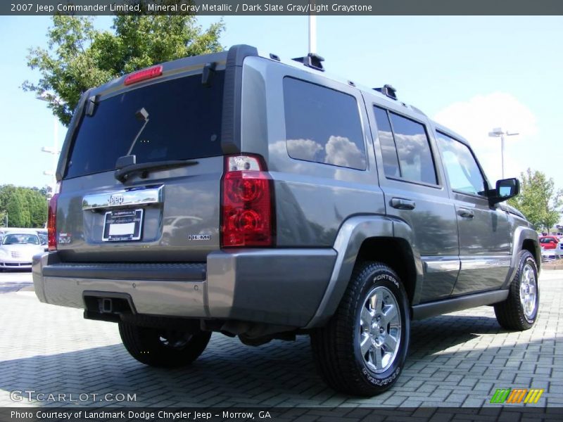 Mineral Gray Metallic / Dark Slate Gray/Light Graystone 2007 Jeep Commander Limited