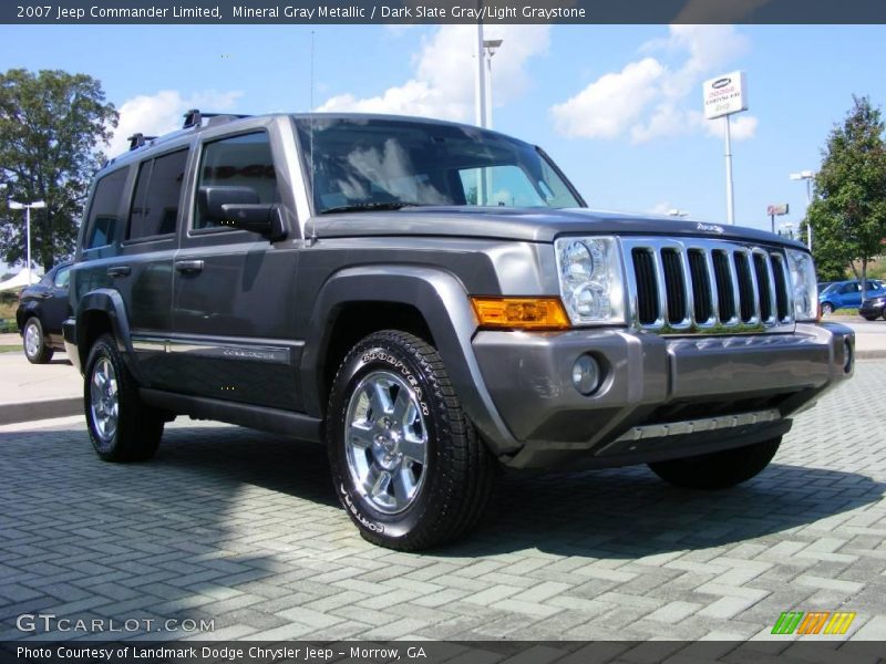 Mineral Gray Metallic / Dark Slate Gray/Light Graystone 2007 Jeep Commander Limited
