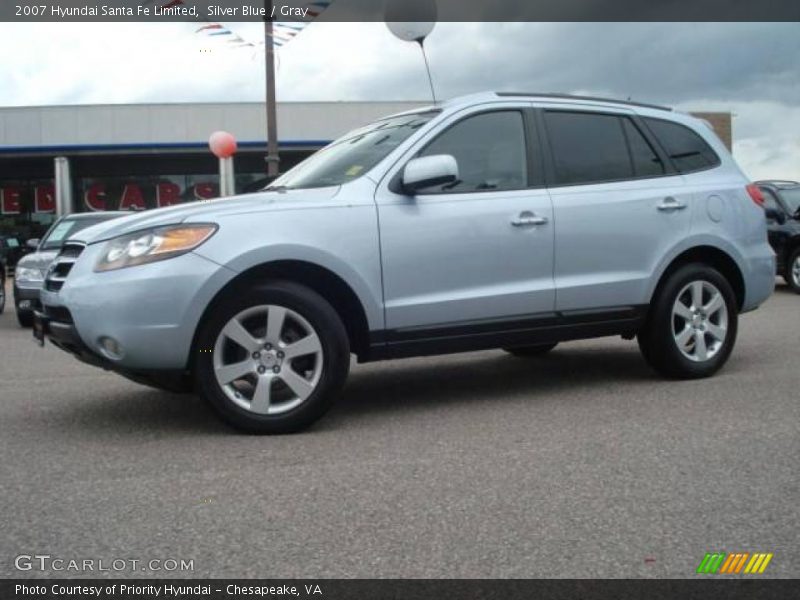 Silver Blue / Gray 2007 Hyundai Santa Fe Limited