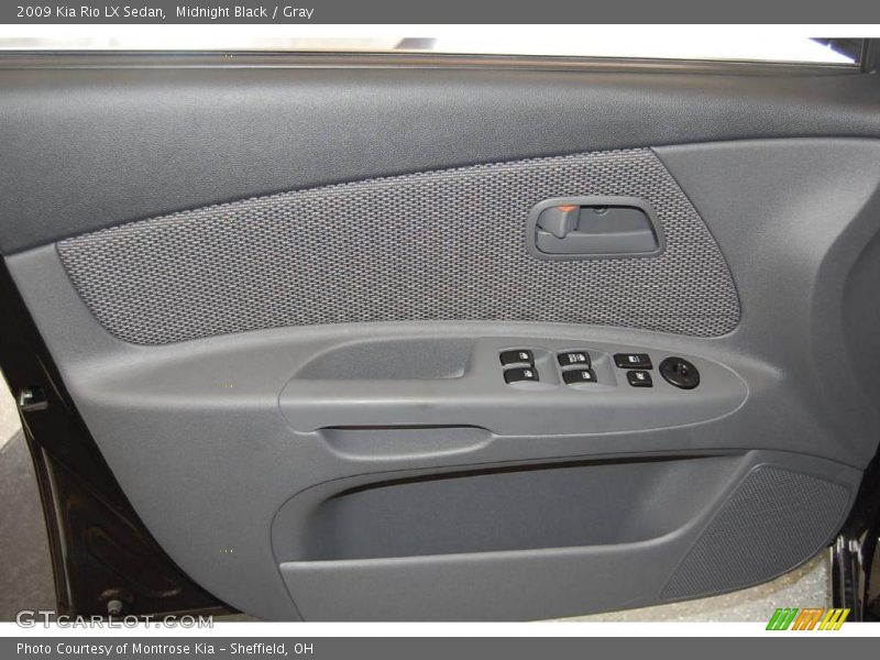 Midnight Black / Gray 2009 Kia Rio LX Sedan