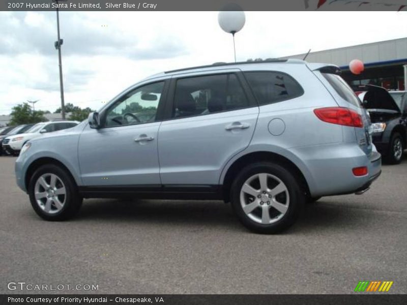 Silver Blue / Gray 2007 Hyundai Santa Fe Limited
