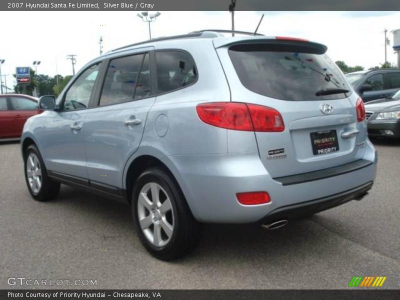 Silver Blue / Gray 2007 Hyundai Santa Fe Limited