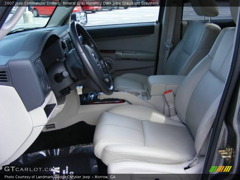 Mineral Gray Metallic / Dark Slate Gray/Light Graystone 2007 Jeep Commander Limited