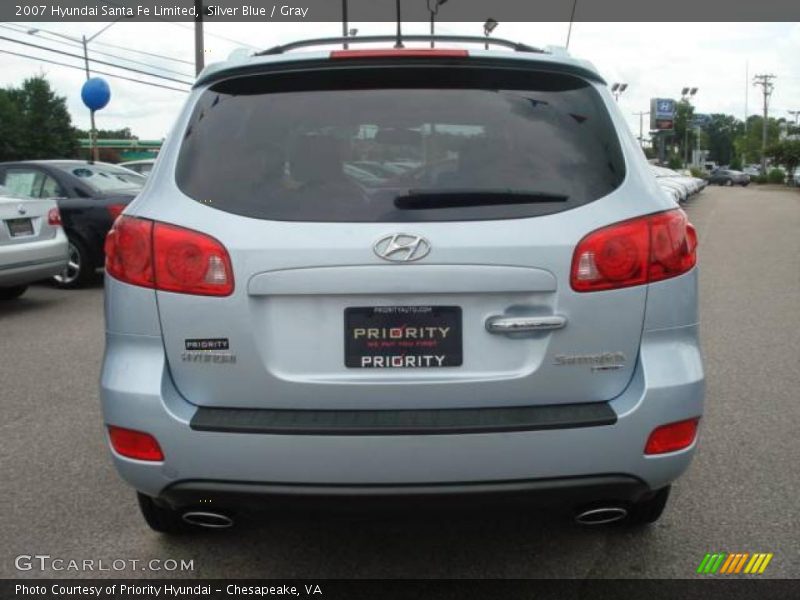 Silver Blue / Gray 2007 Hyundai Santa Fe Limited