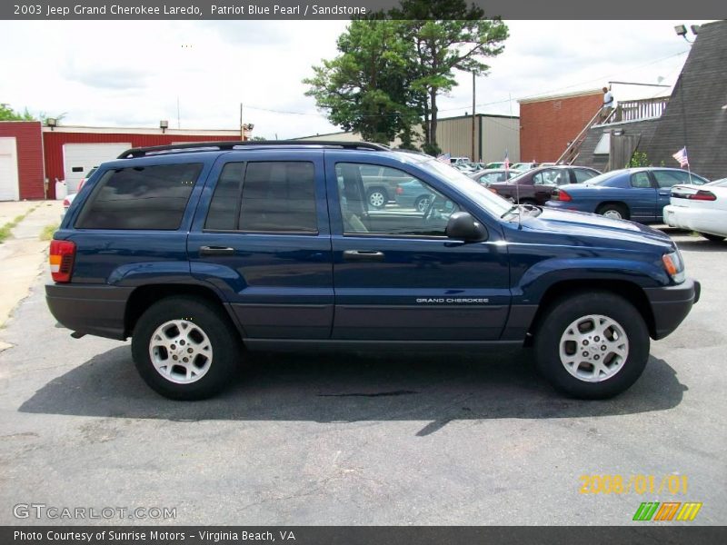 Patriot Blue Pearl / Sandstone 2003 Jeep Grand Cherokee Laredo