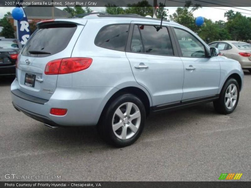 Silver Blue / Gray 2007 Hyundai Santa Fe Limited