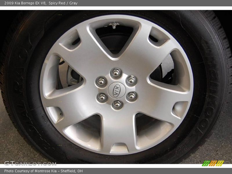 Spicy Red / Gray 2009 Kia Borrego EX V8