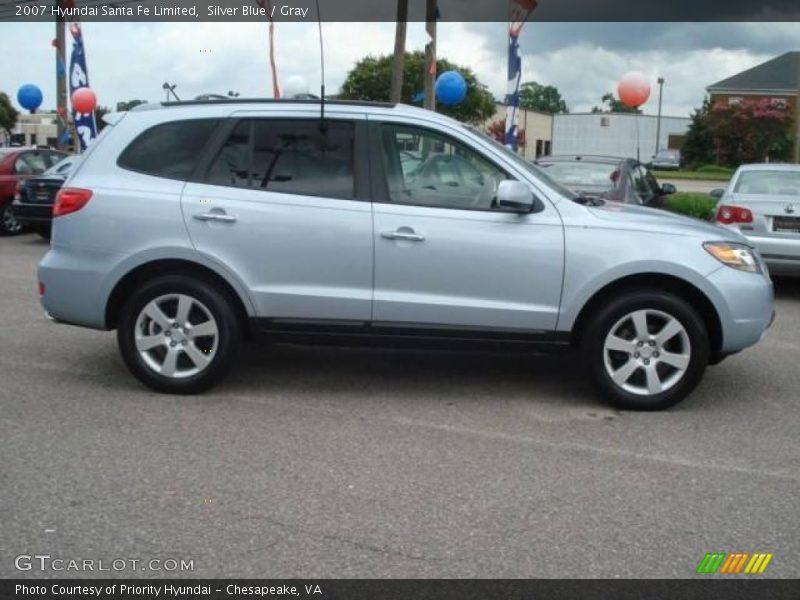 Silver Blue / Gray 2007 Hyundai Santa Fe Limited
