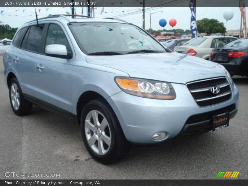 Silver Blue / Gray 2007 Hyundai Santa Fe Limited