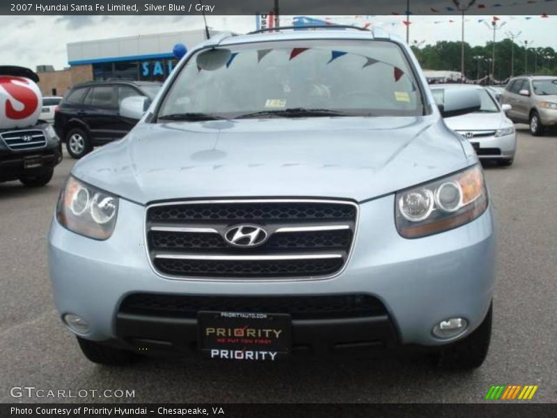 Silver Blue / Gray 2007 Hyundai Santa Fe Limited