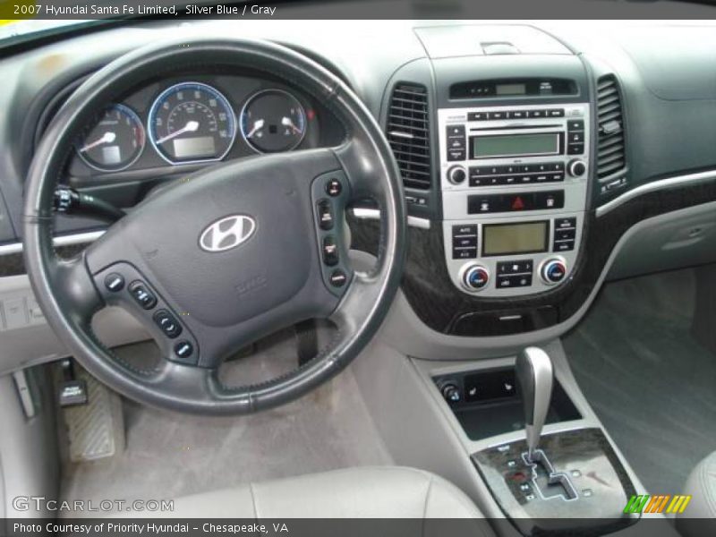 Silver Blue / Gray 2007 Hyundai Santa Fe Limited