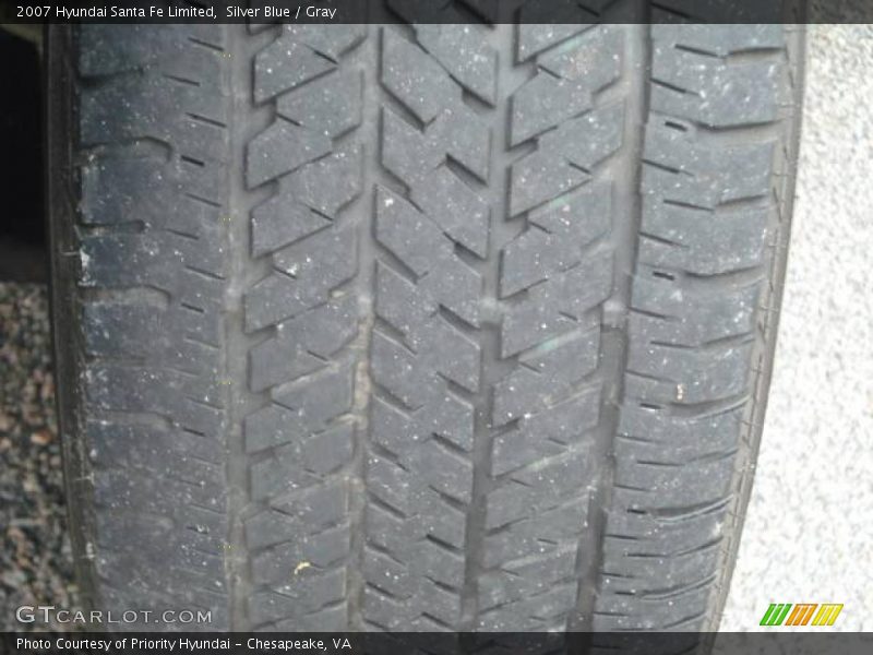 Silver Blue / Gray 2007 Hyundai Santa Fe Limited