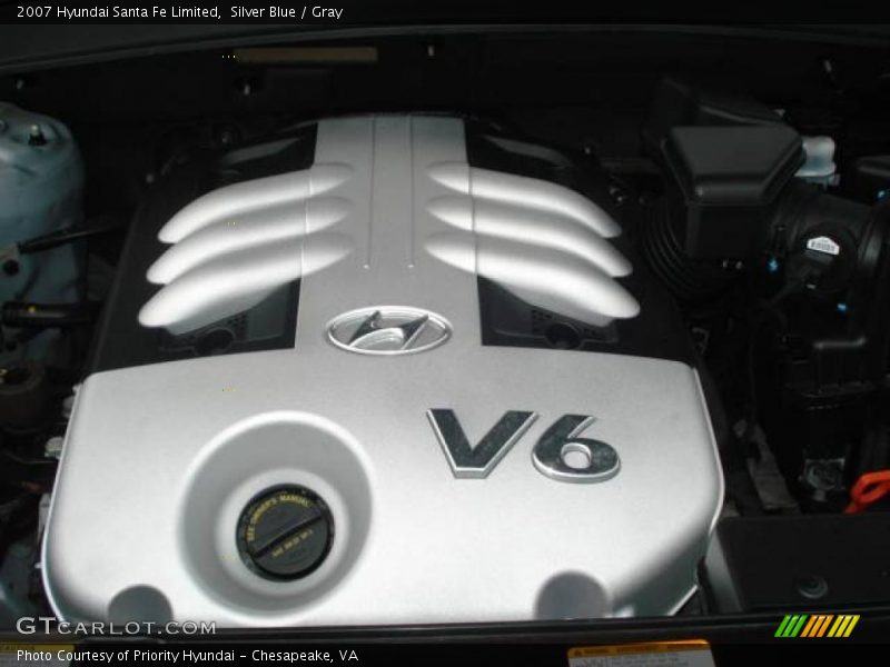 Silver Blue / Gray 2007 Hyundai Santa Fe Limited
