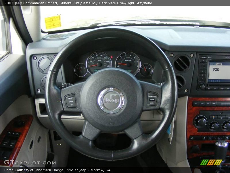 Mineral Gray Metallic / Dark Slate Gray/Light Graystone 2007 Jeep Commander Limited