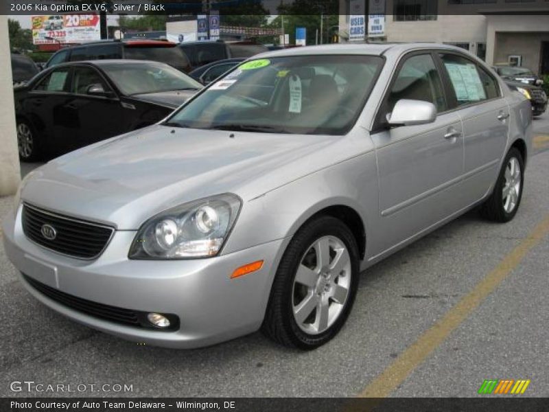 Silver / Black 2006 Kia Optima EX V6