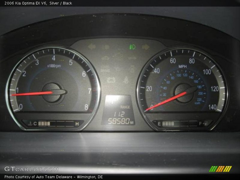 Silver / Black 2006 Kia Optima EX V6