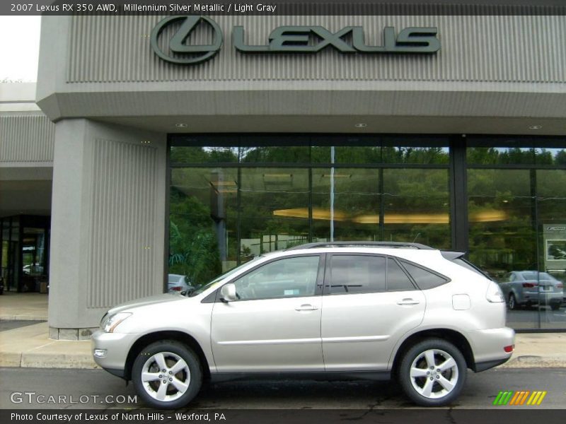 Millennium Silver Metallic / Light Gray 2007 Lexus RX 350 AWD