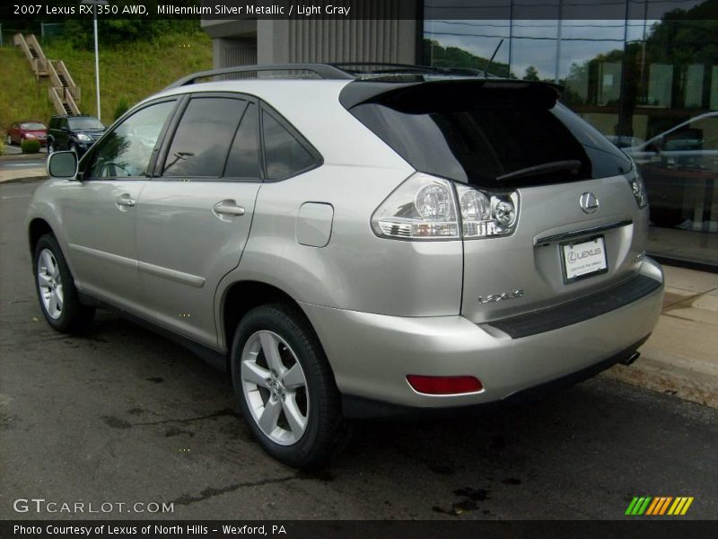 Millennium Silver Metallic / Light Gray 2007 Lexus RX 350 AWD