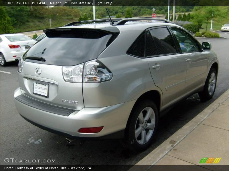 Millennium Silver Metallic / Light Gray 2007 Lexus RX 350 AWD