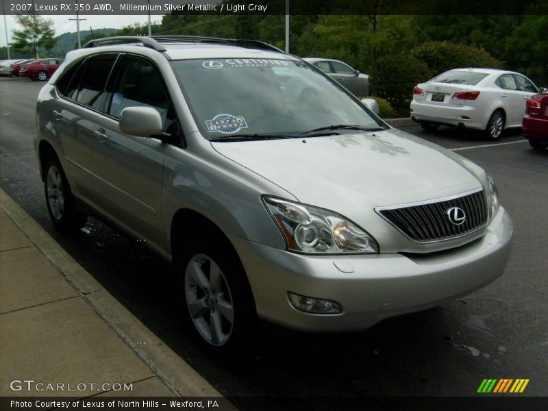 Millennium Silver Metallic / Light Gray 2007 Lexus RX 350 AWD