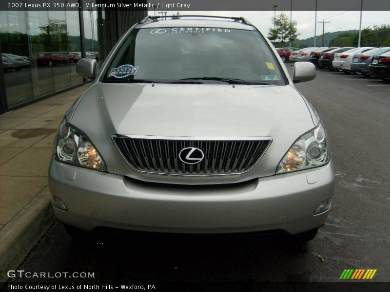 Millennium Silver Metallic / Light Gray 2007 Lexus RX 350 AWD