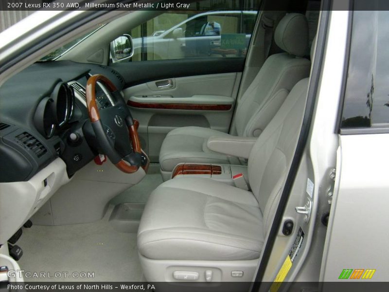 Millennium Silver Metallic / Light Gray 2007 Lexus RX 350 AWD