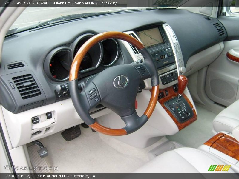 Millennium Silver Metallic / Light Gray 2007 Lexus RX 350 AWD