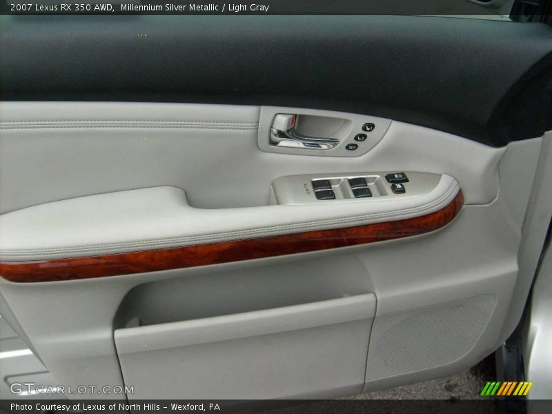 Millennium Silver Metallic / Light Gray 2007 Lexus RX 350 AWD
