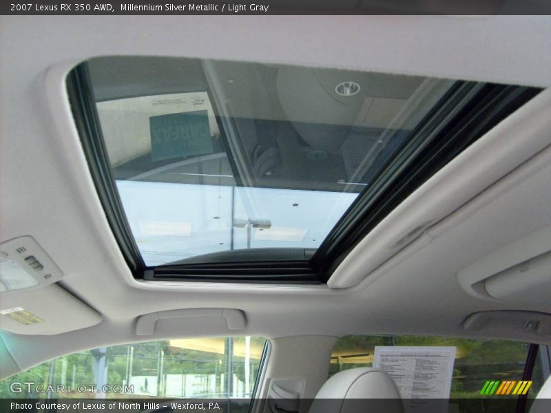 Millennium Silver Metallic / Light Gray 2007 Lexus RX 350 AWD