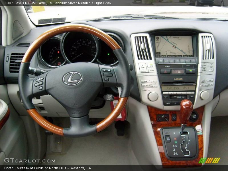 Millennium Silver Metallic / Light Gray 2007 Lexus RX 350 AWD