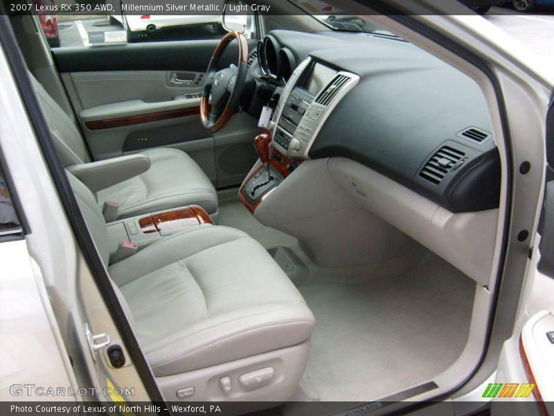 Millennium Silver Metallic / Light Gray 2007 Lexus RX 350 AWD