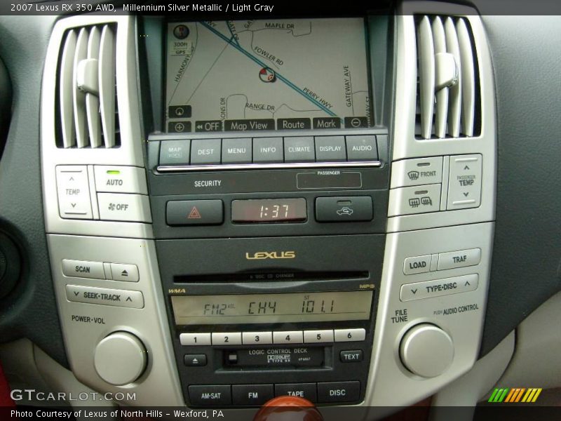 Millennium Silver Metallic / Light Gray 2007 Lexus RX 350 AWD
