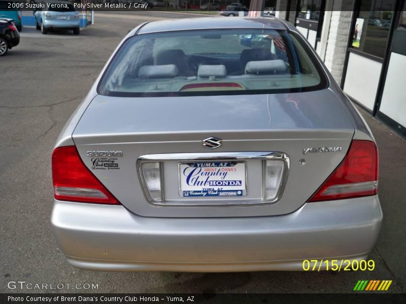 Poly Silver Metallic / Gray 2006 Suzuki Verona