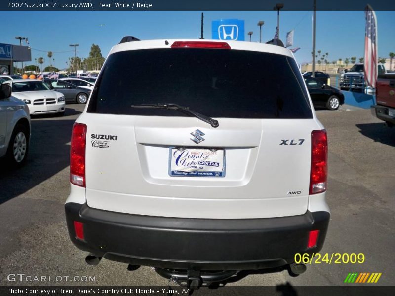 Pearl White / Beige 2007 Suzuki XL7 Luxury AWD