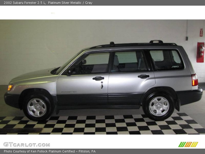 Platinum Silver Metallic / Gray 2002 Subaru Forester 2.5 L