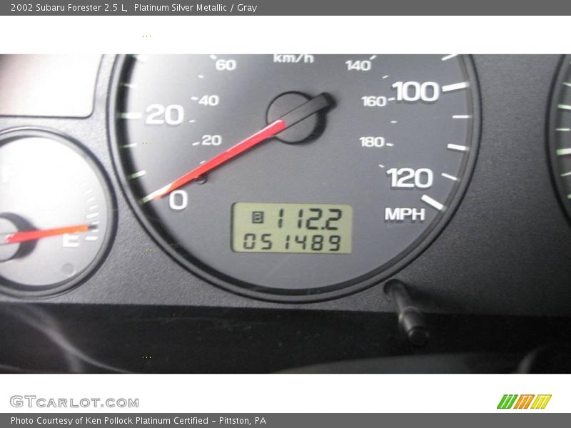 Platinum Silver Metallic / Gray 2002 Subaru Forester 2.5 L