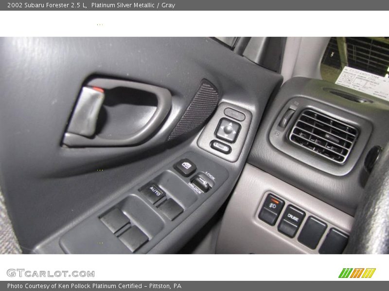 Platinum Silver Metallic / Gray 2002 Subaru Forester 2.5 L