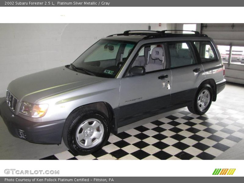 Platinum Silver Metallic / Gray 2002 Subaru Forester 2.5 L
