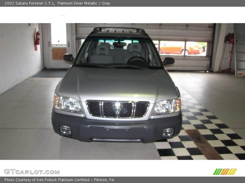 Platinum Silver Metallic / Gray 2002 Subaru Forester 2.5 L