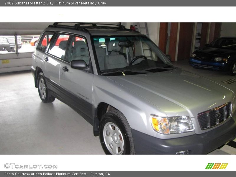 Platinum Silver Metallic / Gray 2002 Subaru Forester 2.5 L