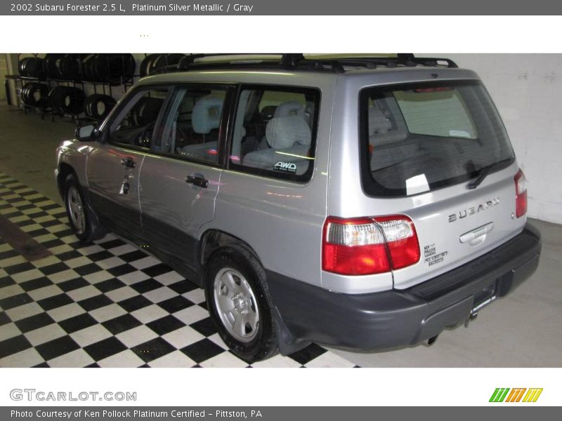 Platinum Silver Metallic / Gray 2002 Subaru Forester 2.5 L