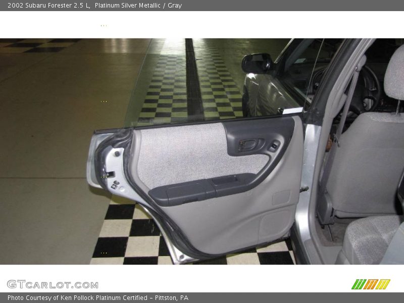 Platinum Silver Metallic / Gray 2002 Subaru Forester 2.5 L