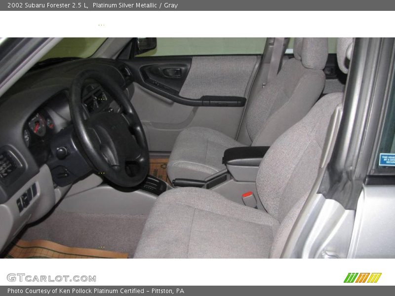 Platinum Silver Metallic / Gray 2002 Subaru Forester 2.5 L