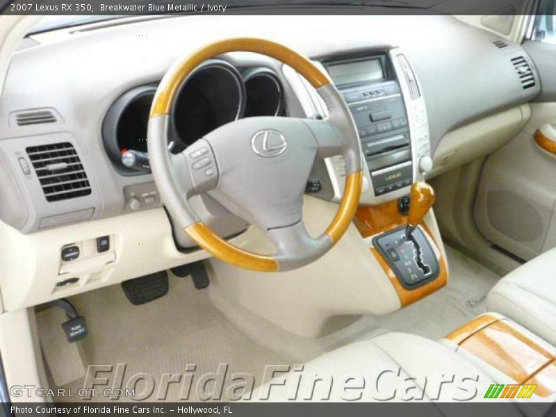 Breakwater Blue Metallic / Ivory 2007 Lexus RX 350