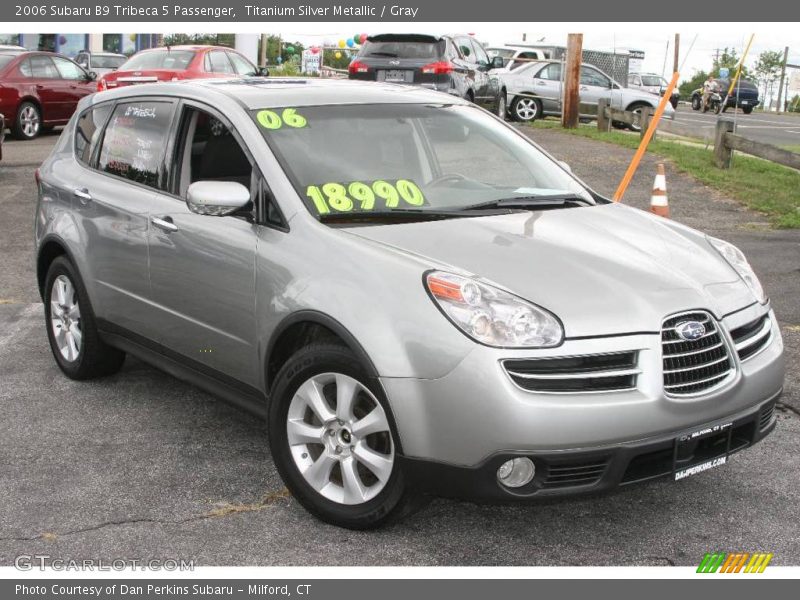 Titanium Silver Metallic / Gray 2006 Subaru B9 Tribeca 5 Passenger