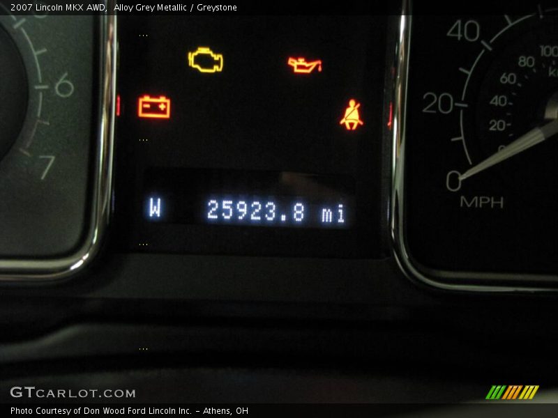 Alloy Grey Metallic / Greystone 2007 Lincoln MKX AWD