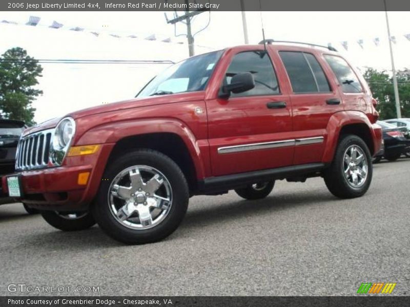 Inferno Red Pearl / Medium Slate Gray 2006 Jeep Liberty Limited 4x4
