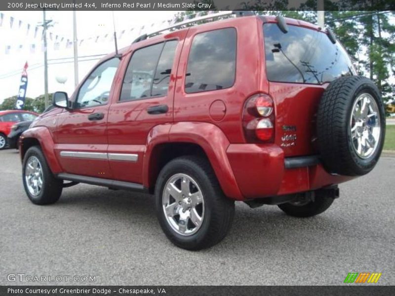 Inferno Red Pearl / Medium Slate Gray 2006 Jeep Liberty Limited 4x4